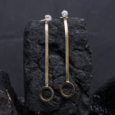 Golden Dangle Long Earrings for Women